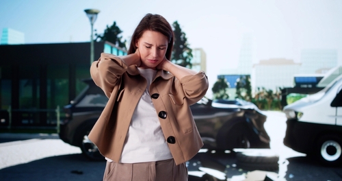 south carolina car accident injury woman neck pain